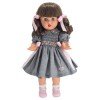 Mariquita Pérez Puppe 50 cm - Mit grauem und rosa Kleid
