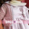 Mariquita Pérez Puppe 50 cm - Gestreiftes rosa Kleid mit Jacke