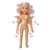 Paola Reina Puppe 32 cm - Las Amigas Articulated - Kim mit bedrucktem T-Shirt und grünem Rock mit Punkten