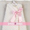 Outfit für Así Puppe 46 cm - Schlafsack mit rosa Spitze für Leo