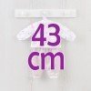 Outfit für Así Puppe 43 cm -Rosa Elefantenpyjama für María Puppe