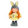 Nines d'Onil Puppe 30 cm - Rotschopf Mia mit grauem Hase Sportset