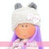 Nines d'Onil Puppe 30 cm - Mia mit lila Haaren mit Sternchen