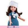 Paola Reina Puppe 32 cm - Las Amigas - Cleo mit blauem Kleid und weißem Hut