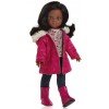 Paola Reina Puppe 32 cm - Las Amigas - Nora Winter mit fuchsiafarbenem Mantel und fuchsiafarbenen Stiefeln