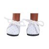 Zubehör für Paola Reina 32 cm Puppe - Las Amigas - Weiße Schuhe mit Schnürsenkel