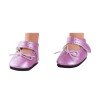 Zubehör für Paola Reina 32 cm Puppe - Las Amigas - Rosa Schuhe mit Schlaufe und Klettverschluss
