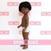 Vestida de Azul Puppe 28 cm - Los amigos de Carlota - Omar afroamerikanische schwarze Haare ohne Kleidung