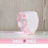 Outfit für Así-Puppe 20 cm - Organza-Kleid in Weiß und Rosa für Bomboncín-Puppe