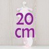 Outfit für Así-Puppe 20 cm - Organza-Kleid in Weiß und Rosa für Bomboncín-Puppe
