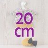 Outfit für Así-Puppe 20 cm - Set mit Blumenhemd und senffarbener Hose für Bomboncín-Puppe
