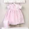 Outfit für Así Puppe 46 cm - Gesticktes Piqué rosa Babykleid für Leo