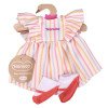 Outfit für Nenuco Puppe 35 cm - Kleid mit farbigen Streifen