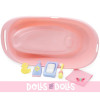 Zubehör für JC Toys Puppen - Badewanne mit 5 Zubehörteilen