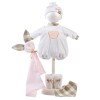 Kleidung für Llorens Puppen 38 cm - Teddybär-Schlafanzug mit rosa Häschen-Doudou