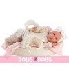 Llorens Puppe 40 cm - Neugeborene weinende Mimi mit Babywanne