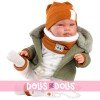 Llorens Puppe 44 cm - Weinendes Talo Neugeborenes