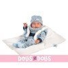 Llorens Puppe 40 cm - Neugeborener Nico Sterne mit Kissen