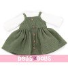 Outfit für Lucky Doggy Puppe 37 cm - Reise nach Paris