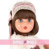 Mariquita Pérez Puppe 50 cm - Mit braunem Kleid mit kleinen Blumen