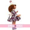 Mariquita Pérez Puppe 50 cm - Kariertes Winterkleid 2025