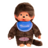 Monchhichi Puppe 20 cm - Klassischer Junge mit blaues Brusttuch