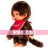 Monchhichi Puppe 20 cm - Klassischer Junge mit rotem Brusttuch
