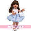 Mariquita Pérez Puppe 50 cm - Blauer Rocksatz