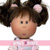 Nines d'Onil Puppe 23 cm - Little Mia Brünette mit Haustier