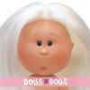 Nines d'Onil Puppe 23 cm - Little Mia mit glattem weißem Haar - Ohne Kleidung