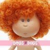 Nines d'Onil Puppe 23 cm - Little Mia mit lockigem rotem Haar - Ohne Kleidung