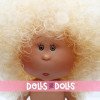 Nines d'Onil Puppe 23 cm - Little Mia mit lockigem blondem Haar - Ohne Kleidung