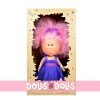 Nines d'Onil Puppe 30 cm - Mia Cotton mit rosa Haaren und Maskottchen