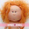 Nines d'Onil Puppe 30 cm - Mia mit rot gewelltem Haar - Ohne Kleidung