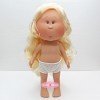 Nines d'Onil Puppe 30 cm - Mia mit gewelltem blondem Haar - Ohne Kleidung