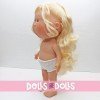 Nines d'Onil Puppe 30 cm - Mia mit gewelltem blondem Haar - Ohne Kleidung