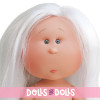 Nines d'Onil Puppe 30 cm - Mia mit weißen Haaren und silbernen Strähnen - Ohne Kleidung