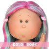 Nines d'Onil Puppe 30 cm - Mia mit glattem, mehrfarbigem Haar - Ohne Kleidung