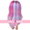 Nines d'Onil Puppe 30 cm - Mia mit glattem, mehrfarbigem Haar - Ohne Kleidung