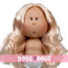 Nines d'Onil Puppe 30 cm - Mia mit blondem, gewelltem Haar - Ohne Kleidung