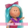 Nines d'Onil Puppe 30 cm - Mia Sommer mit blauen Haaren und Badeanzug