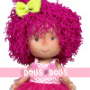 Nines d'Onil Puppe 30 cm - Pippa mit rosa Wollhaar