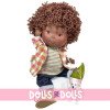 Nines d'Onil Puppe 30 cm - GELENKTE Pippo mit lässigem Outfit und Maskottchen