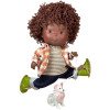 Nines d'Onil Puppe 30 cm - GELENKTE Pippo mit lässigem Outfit und Maskottchen