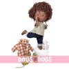Nines d'Onil Puppe 30 cm - GELENKTE Pippo mit lässigem Outfit und Maskottchen