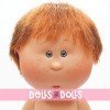 Nines d'Onil Puppe 23 cm - Little Mio mit glattem rotem Haar - Ohne Kleidung