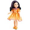 Paola Reina Puppe 32 cm - Las Amigas - Carina in orangefarbenem Kleid mit Herzen