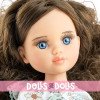 Paola Reina Puppe 32 cm - Las Amigas - Carmen in türkisfarbenem T-Shirt mit Blumenmuster und türkisfarbener gestreifter Hose
