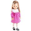 Paola Reina Puppe 32 cm - Las Amigas - Cassandra in rosa kariertem Kleid