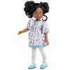 Paola Reina Puppe 32 cm - Las Amigas - Cleo mit blauem Blumenkleid und blauen Schuhen